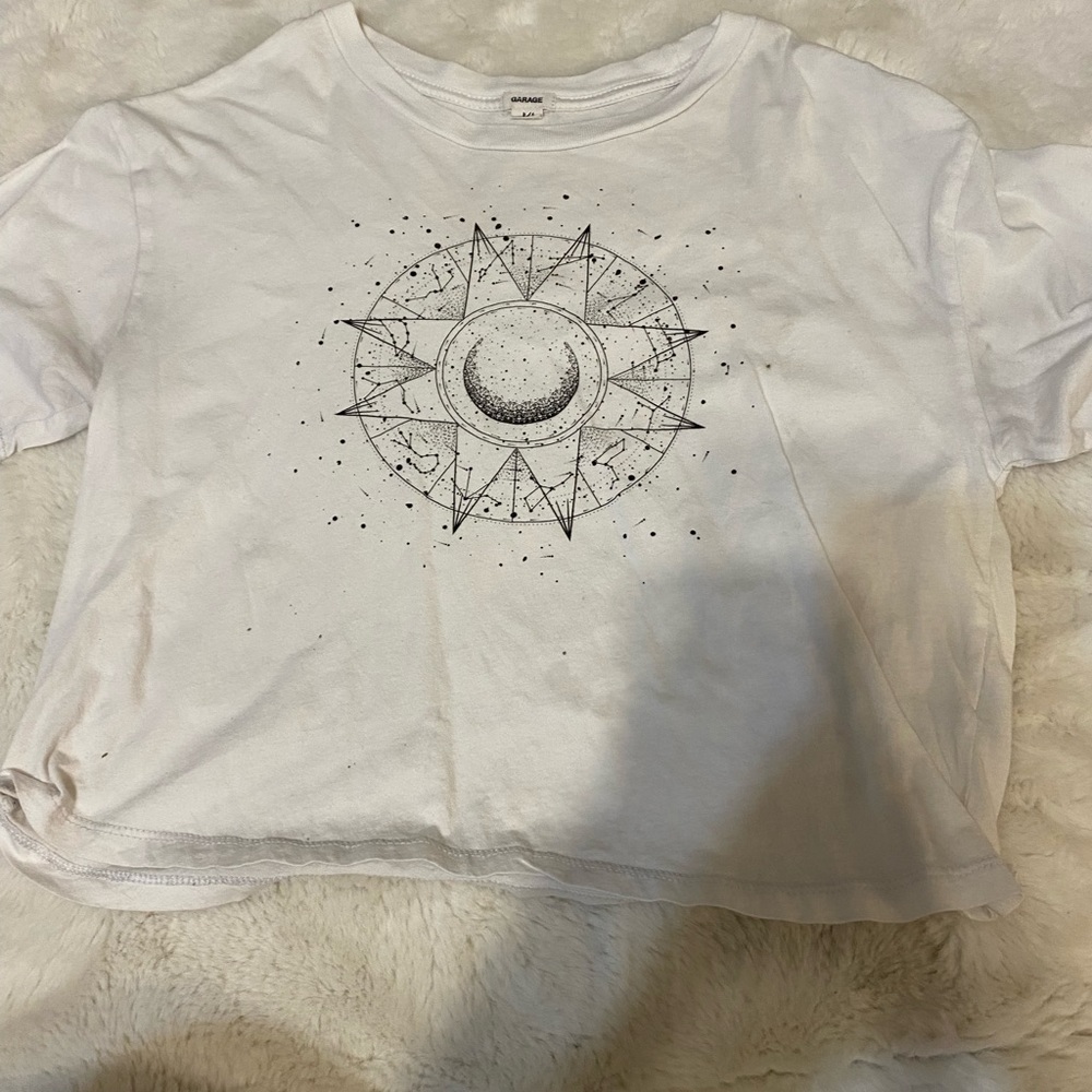 white sun crop top